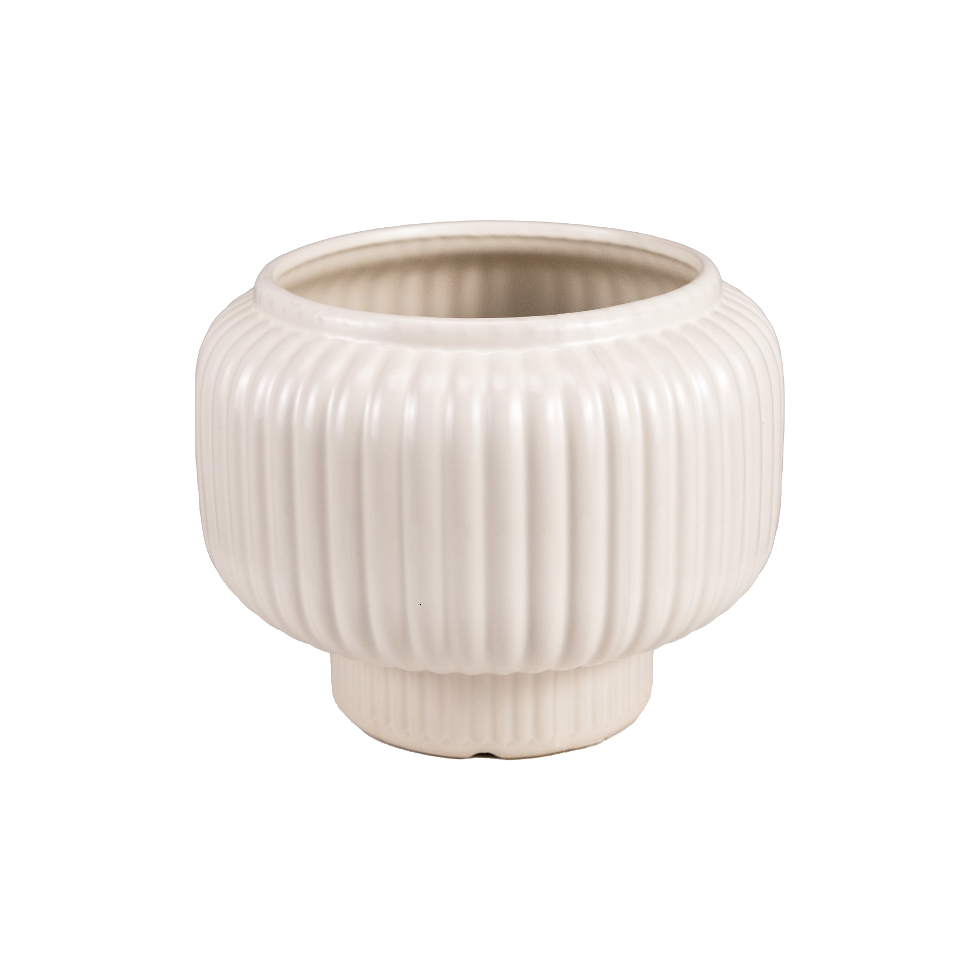 Ceramic flower pot Cream Base